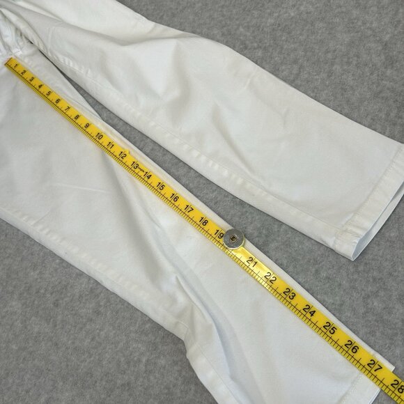 NEW YORK & COMPANY Pants Womens Size 0 Low Rise Taper Leg Stretch White - Picture 4 of 11